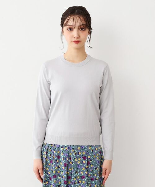 LAURA ASHLEY / ローラ アシュレイ ニット・セーター | 【同素材アイテムあり】ソフトタッチ 無地カラーニット | 詳細9