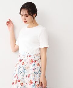 LAURA ASHLEY / ローラ アシュレイ カットソー | 【洗える／ストレッチ】アイレット ベーシックカットソー