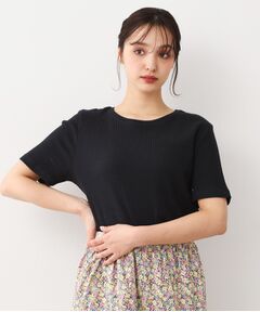 LAURA ASHLEY / ローラ アシュレイ カットソー | 【洗える／ストレッチ】アイレット ベーシックカットソー