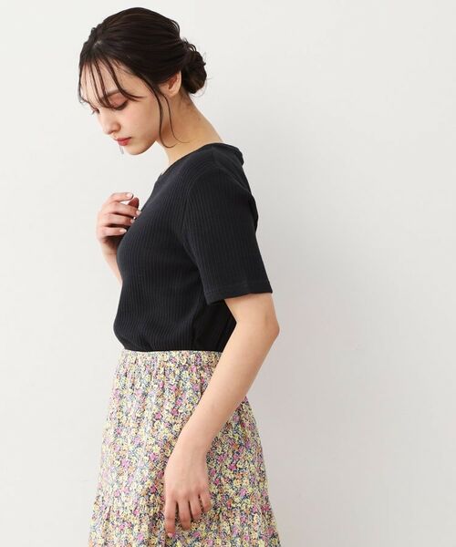 LAURA ASHLEY / ローラ アシュレイ カットソー | 【洗える／ストレッチ】アイレット ベーシックカットソー | 詳細5