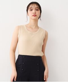 LAURA ASHLEY / ローラ アシュレイ キャミソール・チューブトップ | 【洗える／ストレッチ】アイレット ベーシックタンクトップ