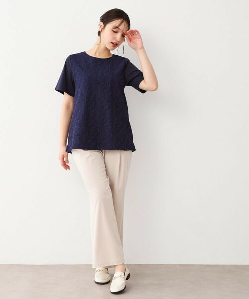 LAURA ASHLEY / ローラ アシュレイ Tシャツ | 【人気デザインがアップデート！洗える】身頃レースTシャツ | 詳細10