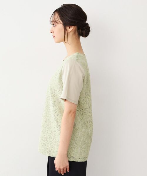 LAURA ASHLEY / ローラ アシュレイ Tシャツ | 【人気デザインがアップデート！洗える】身頃レースTシャツ | 詳細14