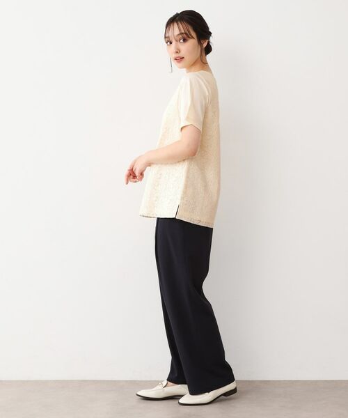 LAURA ASHLEY / ローラ アシュレイ Tシャツ | 【人気デザインがアップデート！洗える】身頃レースTシャツ | 詳細3