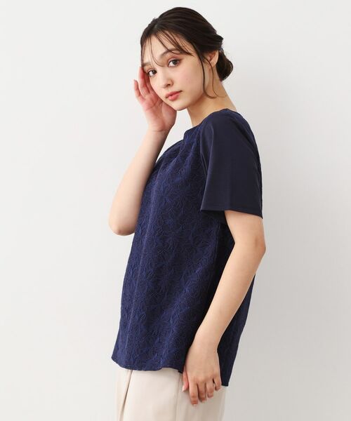 LAURA ASHLEY / ローラ アシュレイ Tシャツ | 【人気デザインがアップデート！洗える】身頃レースTシャツ | 詳細9