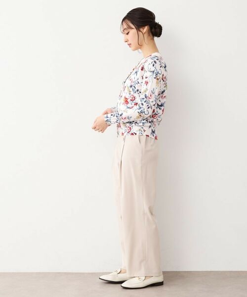 LAURA ASHLEY / ローラ アシュレイ カーディガン・ボレロ | 【全面プリント／同柄アイテムあり】ローザリンド柄 ニットカーディガン | 詳細3