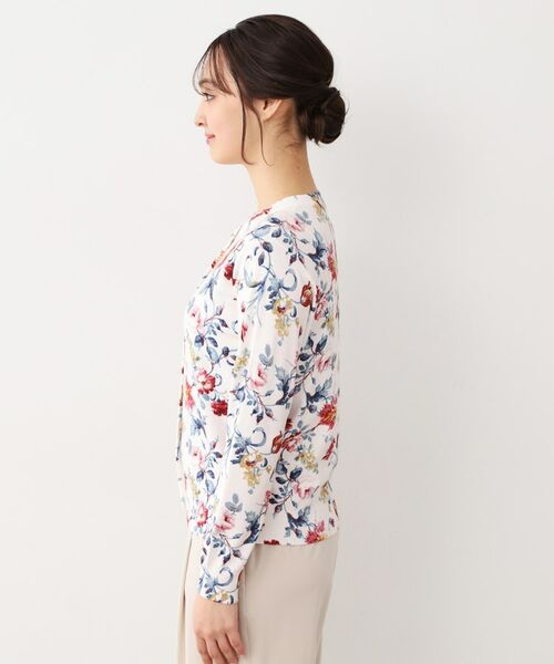 LAURA ASHLEY / ローラ アシュレイ カーディガン・ボレロ | 【全面プリント／同柄アイテムあり】ローザリンド柄 ニットカーディガン | 詳細6