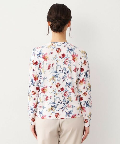 LAURA ASHLEY / ローラ アシュレイ カーディガン・ボレロ | 【全面プリント／同柄アイテムあり】ローザリンド柄 ニットカーディガン | 詳細7
