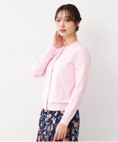 LAURA ASHLEY / ローラ アシュレイ カーディガン・ボレロ | 【同素材アイテムあり】ソフトタッチ 無地カラーニットカーディガン