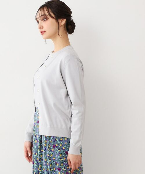 LAURA ASHLEY / ローラ アシュレイ カーディガン・ボレロ | 【同素材アイテムあり】ソフトタッチ 無地カラーニットカーディガン | 詳細1