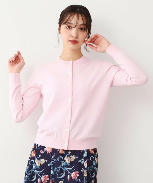 LAURA ASHLEY / ローラ アシュレイ カーディガン・ボレロ | 【同素材アイテムあり】ソフトタッチ 無地カラーニットカーディガン | 詳細5