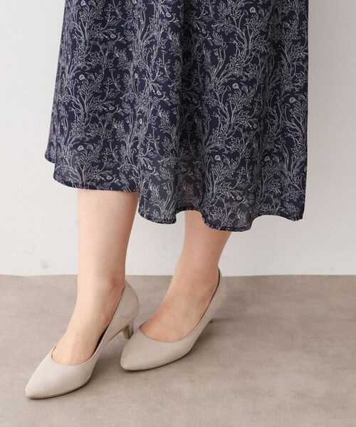 LAURA ASHLEY / ローラ アシュレイ ロング・マキシ丈ワンピース | 【ウエストリボン付き】ナンテール柄 シフォンワンピース | 詳細17