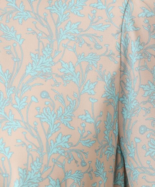 LAURA ASHLEY / ローラ アシュレイ ロング・マキシ丈ワンピース | 【ウエストリボン付き】ナンテール柄 シフォンワンピース | 詳細4