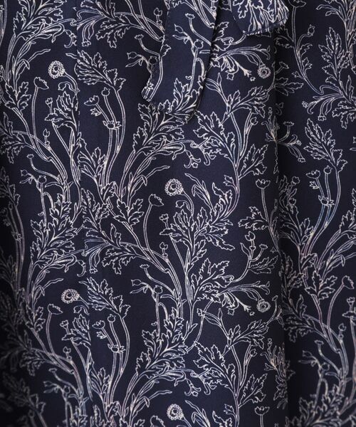 LAURA ASHLEY / ローラ アシュレイ ロング・マキシ丈ワンピース | 【ウエストリボン付き】ナンテール柄 シフォンワンピース | 詳細8