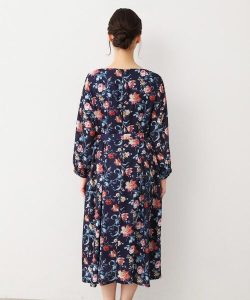 LAURA ASHLEY / ローラ アシュレイ ロング・マキシ丈ワンピース | 【洗える／同柄アイテムあり】ローザリンド柄 シフォンワンピース | 詳細11