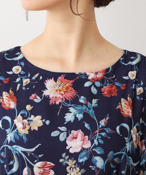 LAURA ASHLEY / ローラ アシュレイ ロング・マキシ丈ワンピース | 【洗える／同柄アイテムあり】ローザリンド柄 シフォンワンピース | 詳細12