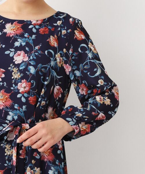 LAURA ASHLEY / ローラ アシュレイ ロング・マキシ丈ワンピース | 【洗える／同柄アイテムあり】ローザリンド柄 シフォンワンピース | 詳細14