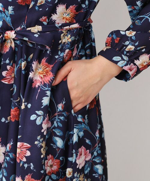 LAURA ASHLEY / ローラ アシュレイ ロング・マキシ丈ワンピース | 【洗える／同柄アイテムあり】ローザリンド柄 シフォンワンピース | 詳細17