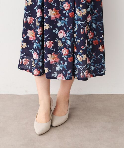 LAURA ASHLEY / ローラ アシュレイ ロング・マキシ丈ワンピース | 【洗える／同柄アイテムあり】ローザリンド柄 シフォンワンピース | 詳細18