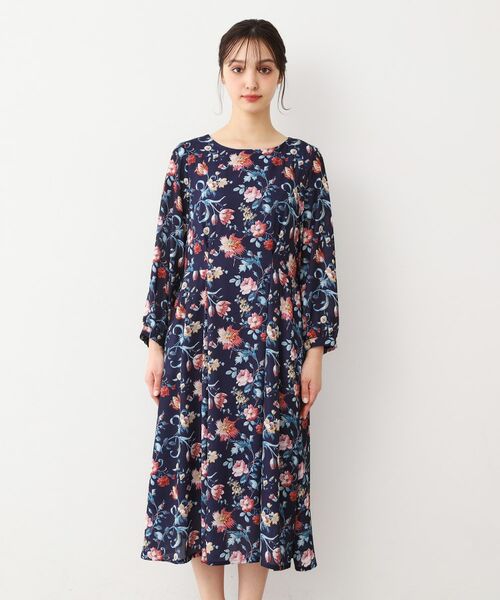 LAURA ASHLEY / ローラ アシュレイ ロング・マキシ丈ワンピース | 【洗える／同柄アイテムあり】ローザリンド柄 シフォンワンピース | 詳細19