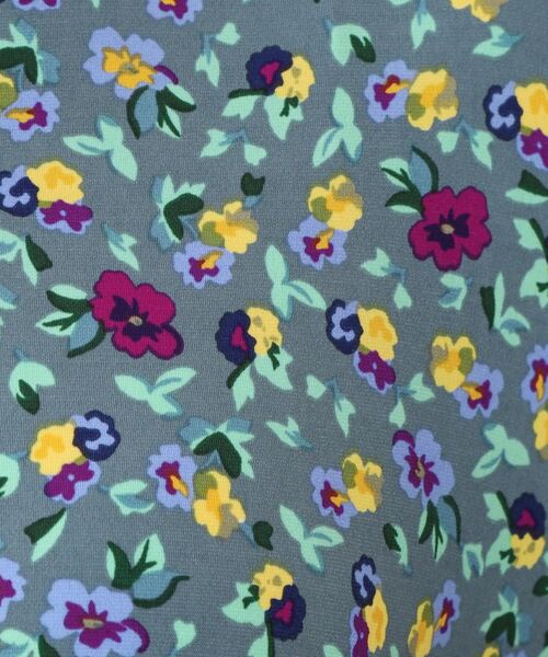 LAURA ASHLEY / ローラ アシュレイ ロング・マキシ丈ワンピース | 【ジャージ素材/洗える/同柄アイテムあり】ポリアンサス柄ワンピース | 詳細8