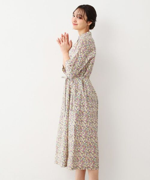 LAURA ASHLEY / ローラ アシュレイ ロング・マキシ丈ワンピース | 【洗える/コットン100%/同柄アイテムあり】アマイア ディッツィー柄 ワンピース | 詳細1