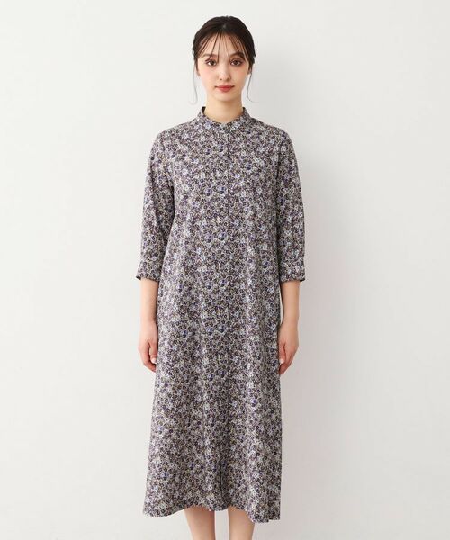 LAURA ASHLEY / ローラ アシュレイ ロング・マキシ丈ワンピース | 【洗える/コットン100%/同柄アイテムあり】アマイア ディッツィー柄 ワンピース | 詳細18