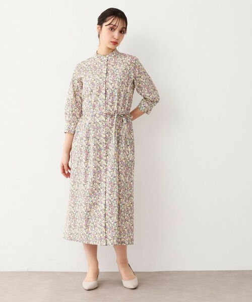 LAURA ASHLEY / ローラ アシュレイ ロング・マキシ丈ワンピース | 【洗える/コットン100%/同柄アイテムあり】アマイア ディッツィー柄 ワンピース | 詳細2