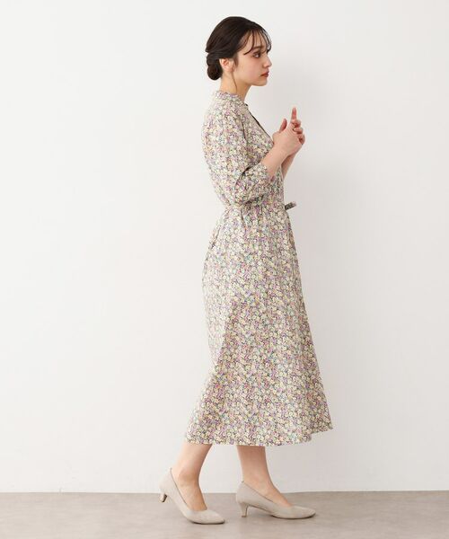 LAURA ASHLEY / ローラ アシュレイ ロング・マキシ丈ワンピース | 【洗える/コットン100%/同柄アイテムあり】アマイア ディッツィー柄 ワンピース | 詳細3