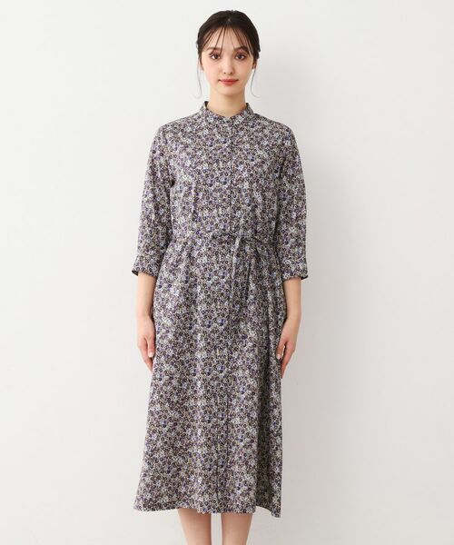 LAURA ASHLEY / ローラ アシュレイ ロング・マキシ丈ワンピース | 【洗える/コットン100%/同柄アイテムあり】アマイア ディッツィー柄 ワンピース | 詳細9