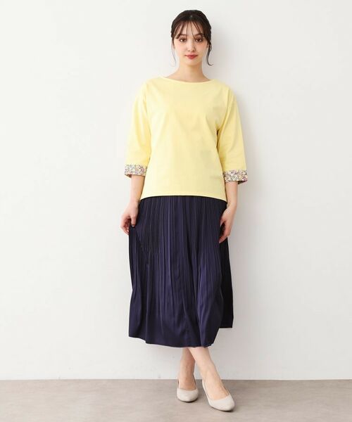 LAURA ASHLEY / ローラ アシュレイ スカート | 【人気デザインカラー追加！】サテン消しプリーツスカート | 詳細2