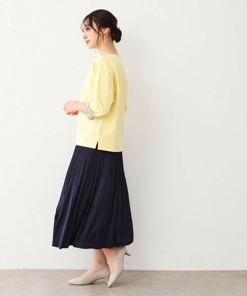 LAURA ASHLEY / ローラ アシュレイ スカート | 【人気デザインカラー追加！】サテン消しプリーツスカート | 詳細3