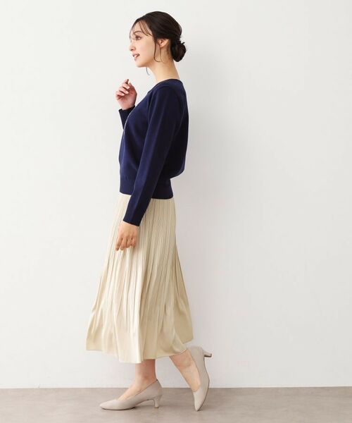 LAURA ASHLEY / ローラ アシュレイ スカート | 【人気デザインカラー追加！】サテン消しプリーツスカート | 詳細7