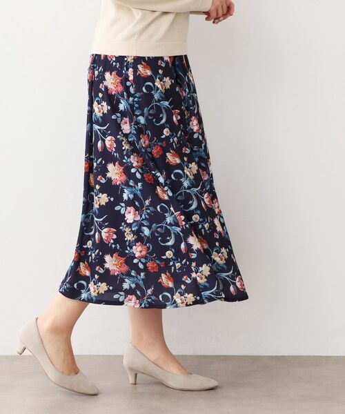 LAURA ASHLEY / ローラ アシュレイ スカート | 【洗える／同柄アイテムあり】ローザリンド柄シフォンスカート | 詳細1