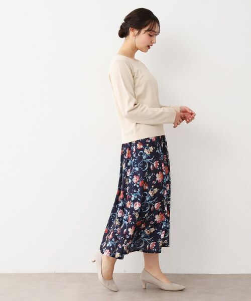 LAURA ASHLEY / ローラ アシュレイ スカート | 【洗える／同柄アイテムあり】ローザリンド柄シフォンスカート | 詳細3