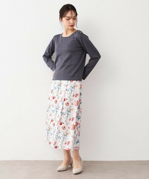 LAURA ASHLEY / ローラ アシュレイ スカート | 【洗える／同柄アイテムあり】ローザリンド柄シフォンスカート | 詳細6