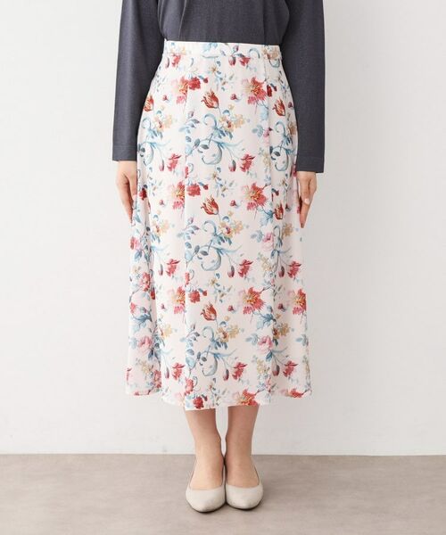 LAURA ASHLEY / ローラ アシュレイ スカート | 【洗える／同柄アイテムあり】ローザリンド柄シフォンスカート | 詳細9