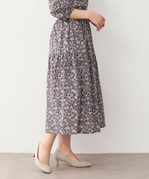 LAURA ASHLEY / ローラ アシュレイ スカート | 【洗える／コットン100％／同柄アイテムあり】アマイア ディッツィー柄 スカート | 詳細5