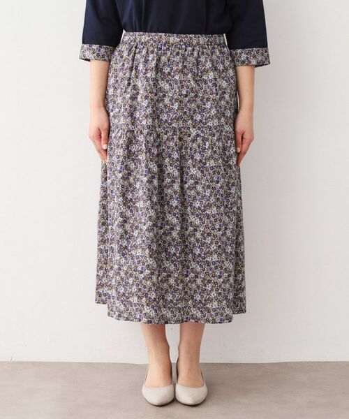 LAURA ASHLEY / ローラ アシュレイ スカート | 【洗える／コットン100％／同柄アイテムあり】アマイア ディッツィー柄 スカート | 詳細9