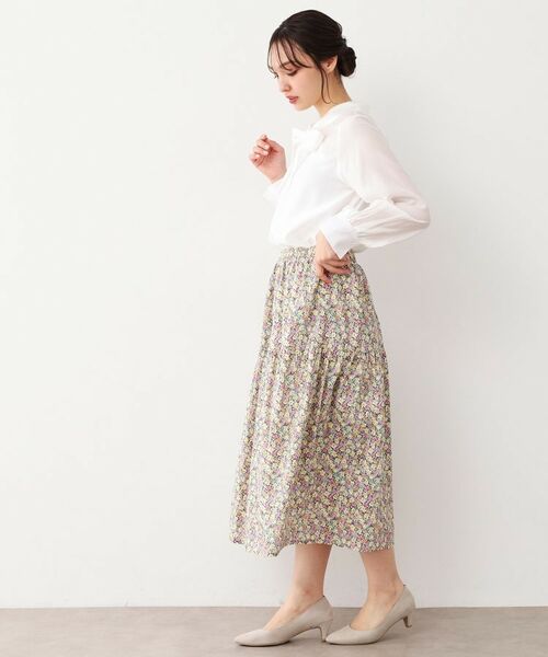 LAURA ASHLEY / ローラ アシュレイ シャツ・ブラウス | 【セレモニー可／洗える】ボウタイセミダルブラウス | 詳細3