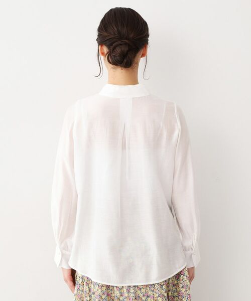 LAURA ASHLEY / ローラ アシュレイ シャツ・ブラウス | 【セレモニー可／洗える】ボウタイセミダルブラウス | 詳細7