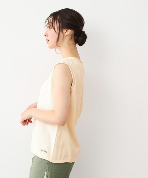LAURA ASHLEY / ローラ アシュレイ ベスト | 【カラー追加！日本製／ワンマイルウエア】コツトン コンパクトヤーン ベスト | 詳細1