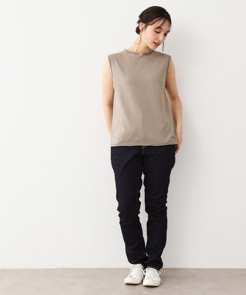 LAURA ASHLEY / ローラ アシュレイ ベスト | 【カラー追加！日本製／ワンマイルウエア】コツトン コンパクトヤーン ベスト | 詳細10