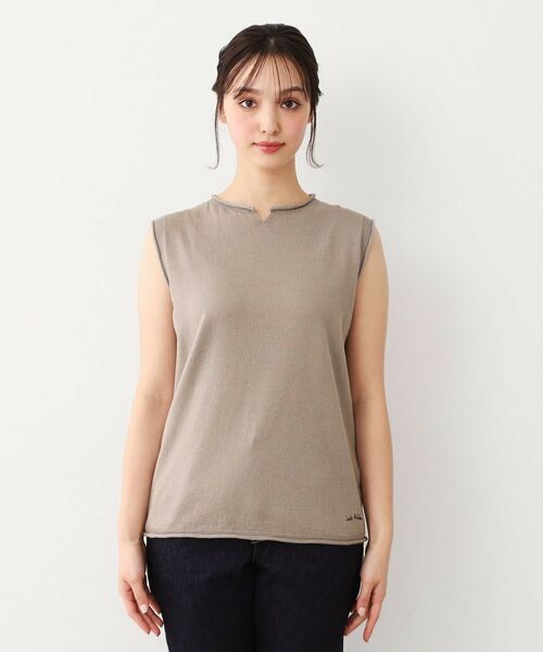 LAURA ASHLEY / ローラ アシュレイ ベスト | 【カラー追加！日本製／ワンマイルウエア】コツトン コンパクトヤーン ベスト | 詳細25