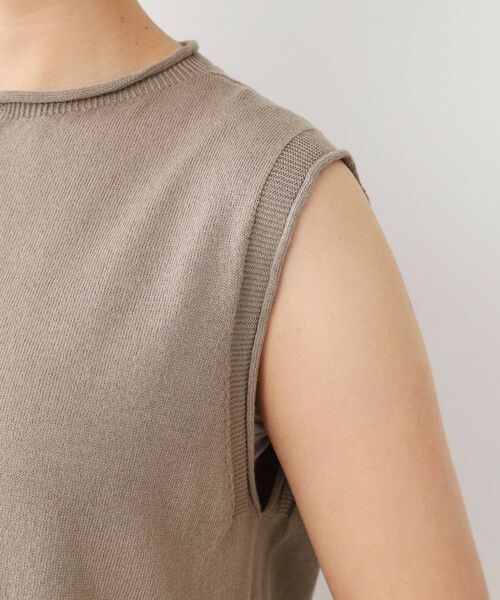 LAURA ASHLEY / ローラ アシュレイ ベスト | 【カラー追加！日本製／ワンマイルウエア】コツトン コンパクトヤーン ベスト | 詳細29