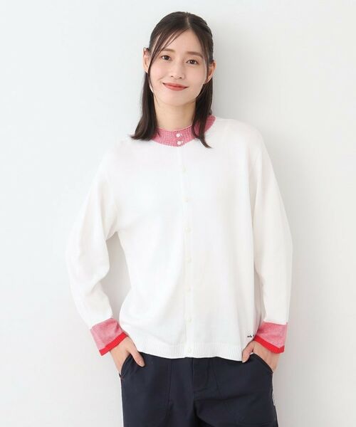 LAURA ASHLEY / ローラ アシュレイ カーディガン・ボレロ | 【カラー追加!日本製/ワンマイルウエア】コットン コンパクトヤーン カーディガン | 詳細13