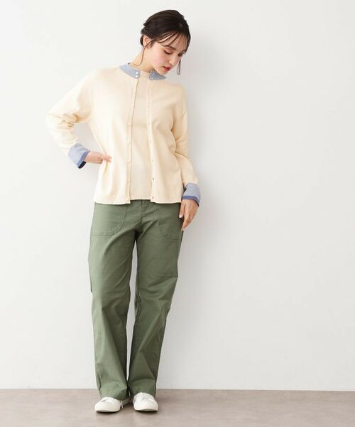 LAURA ASHLEY / ローラ アシュレイ カーディガン・ボレロ | 【カラー追加!日本製/ワンマイルウエア】コットン コンパクトヤーン カーディガン | 詳細2