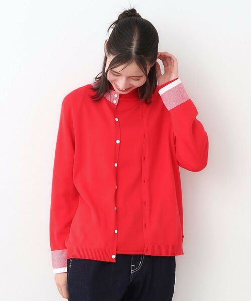 LAURA ASHLEY / ローラ アシュレイ カーディガン・ボレロ | 【カラー追加!日本製/ワンマイルウエア】コットン コンパクトヤーン カーディガン | 詳細21