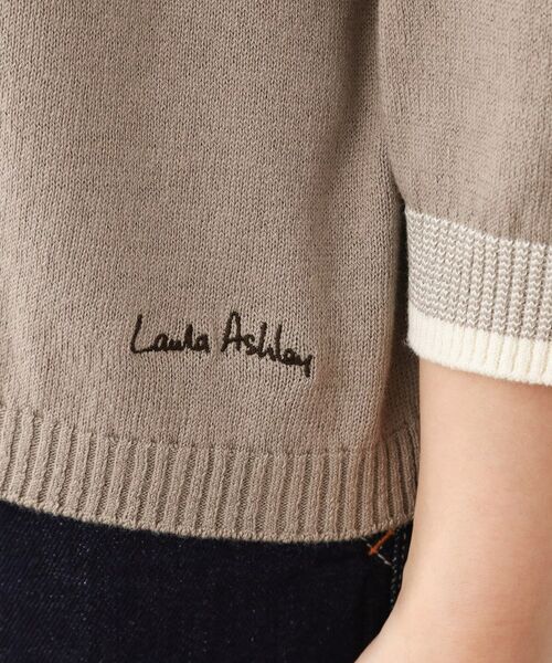 LAURA ASHLEY / ローラ アシュレイ ニット・セーター | 【日本製/八分袖/ワンマイルウエア】コットン コンパクトヤーン プルオーバー | 詳細12