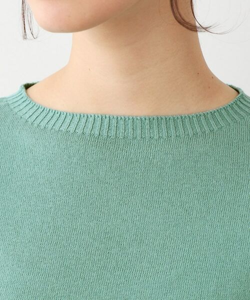 LAURA ASHLEY / ローラ アシュレイ ニット・セーター | 【日本製/八分袖/ワンマイルウエア】コットン コンパクトヤーン プルオーバー | 詳細16